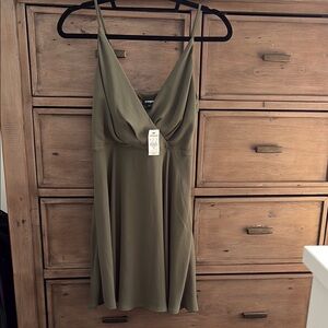 Express Olive Green Dress